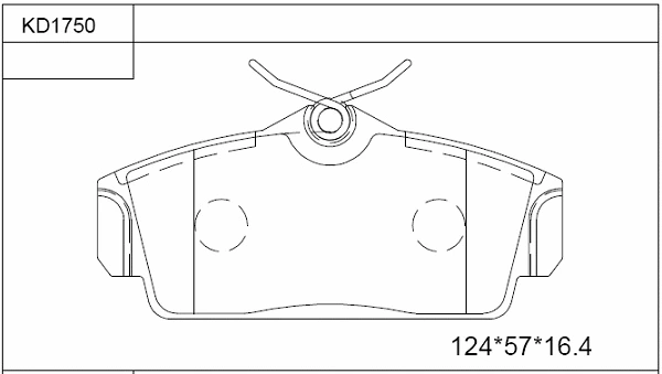 Kit de plaquettes de frein, frein à disque ASIMCO KD1750