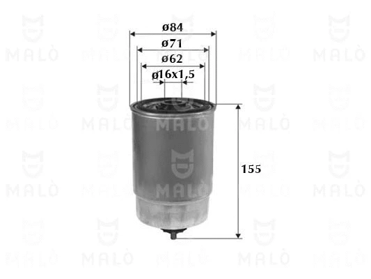 Filtre à carburant AKRON-MALÒ 1520006