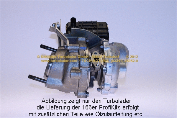 Turbocompresseur, suralimentation SCHLÜTTER TURBOLADER 166-05201MAX