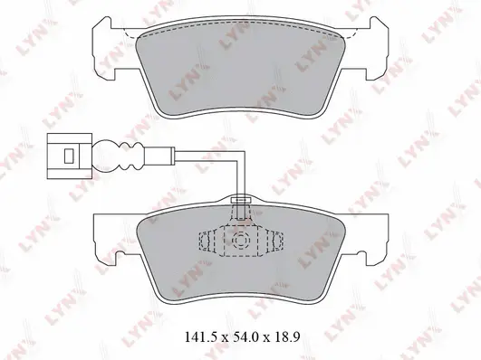 Kit de plaquettes de frein, frein à disque LYNXAUTO BD-8034