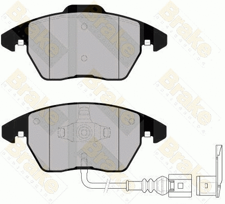 Kit de plaquettes de frein, frein à disque Brake ENGINEERING PA1558