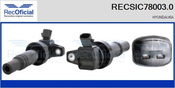 Bobine d'allumage RECOFICIAL RECSIC78003.0
