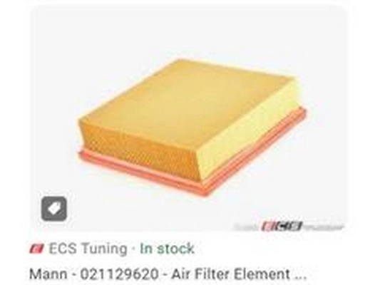 Filtre à air ZPY 021129620