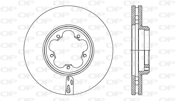 Disque de frein OPEN PARTS BDA2738.20