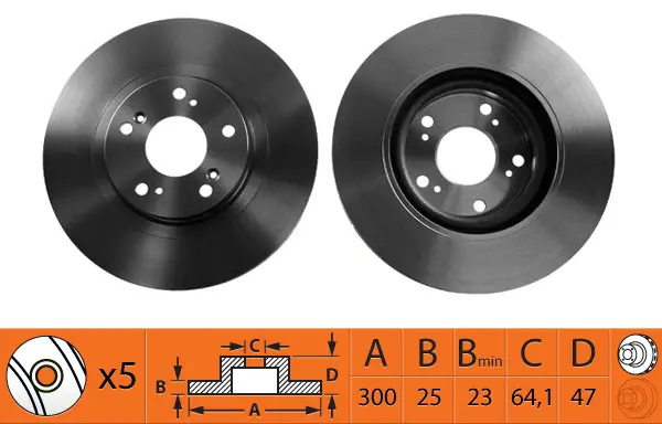Disque de frein SB BR28111T