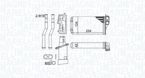 Système de chauffage MAGNETI MARELLI 350218466000