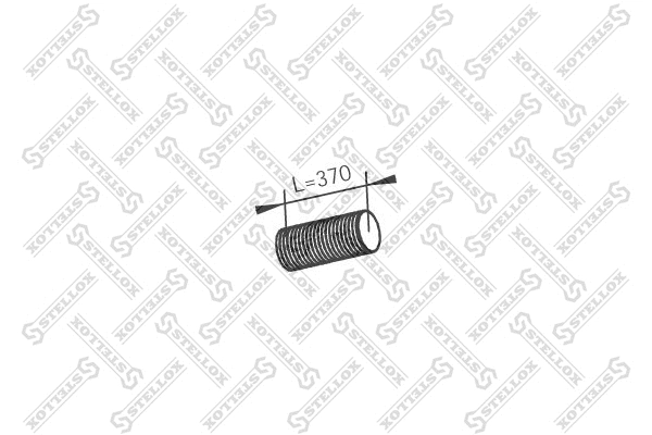 Tuyau flexible, échappement STELLOX 82-01657-SX