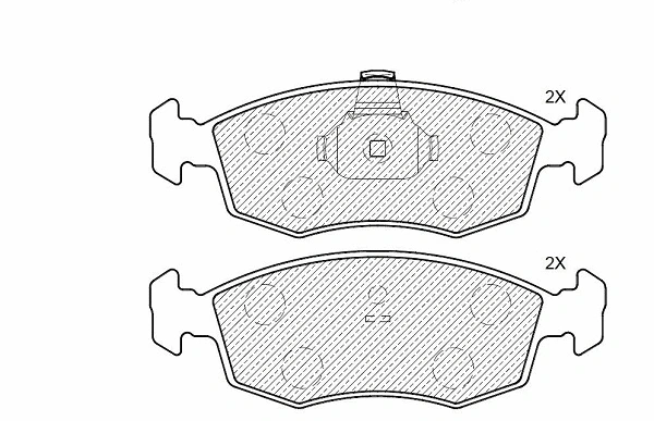 Kit de plaquettes de frein, frein à disque KLAXCAR FRANCE 24617z