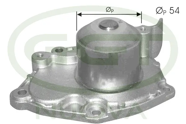 Pompe à eau, refroidissement du moteur GGT PA12387