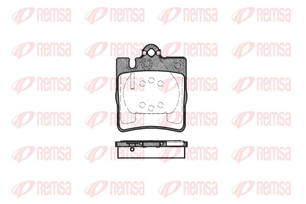Kit de plaquettes de frein, frein à disque REMSA 0709.00