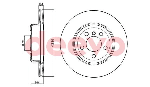 Disque de frein DEEVO BD35760