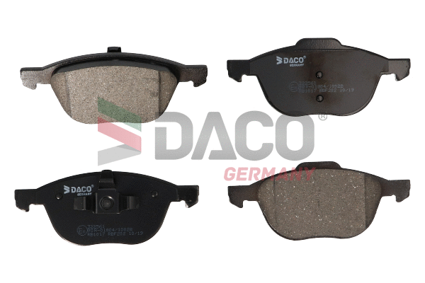 Kit de plaquettes de frein, frein à disque DACO Germany 322561