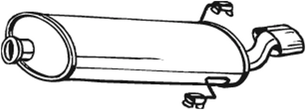 Silencieux arrière KLOKKERHOLM 190-701
