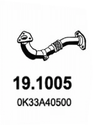 Tuyau d'échappement ASSO 19.1005