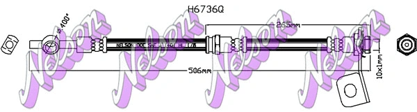 Flexible de frein KAWE H6736Q