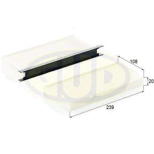 Filtre, air de l'habitacle G.U.D. GCF2418-2