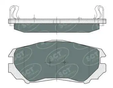 Kit de plaquettes de frein, frein à disque SCT - MANNOL SP 370 PR