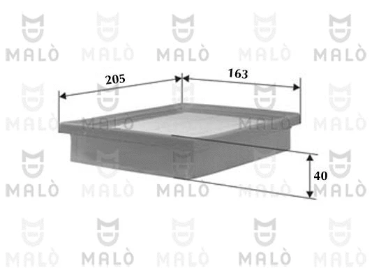 Filtre à air AKRON-MALÒ 1500335