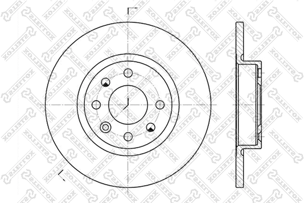 Disque de frein STELLOX 6020-4823-SX