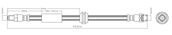 Flexible de frein ABTEX ABH1098