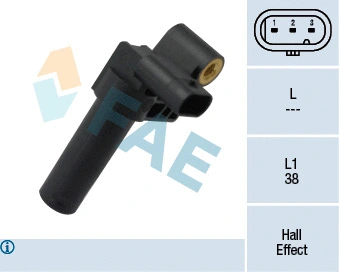 Capteur d'angle, vilebrequin FAE 79377