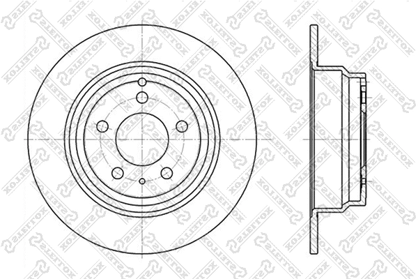 Disque de frein STELLOX 6020-4833-SX