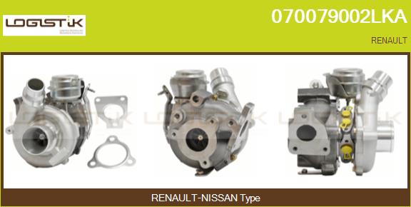 Turbocompresseur, suralimentation LGK 070079002LKA