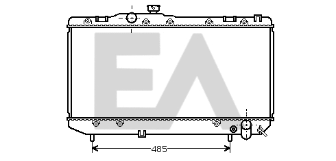 Radiateur, refroidissement du moteur EACLIMA 31R71065