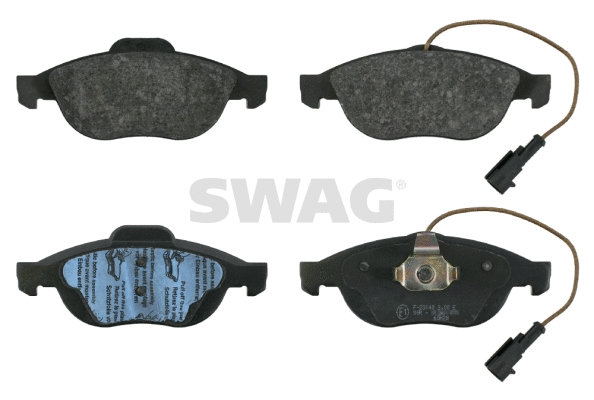 Kit de plaquettes de frein, frein à disque SWAG 74 91 6293