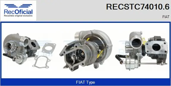 Turbocompresseur, suralimentation RECOFICIAL RECSTC74010.6