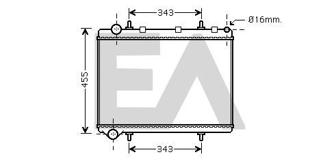 Radiateur, refroidissement du moteur EACLIMA 31R55043