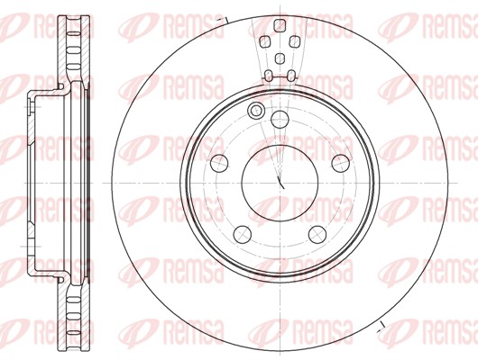 Disque de frein REMSA 61889.10
