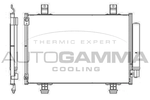 Condenseur, climatisation AUTOGAMMA 105345