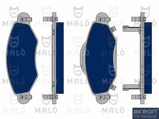 Kit de plaquettes de frein, frein à disque AKRON-MALÒ 1050169
