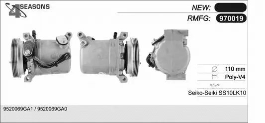 Compresseur, climatisation AHE 970019