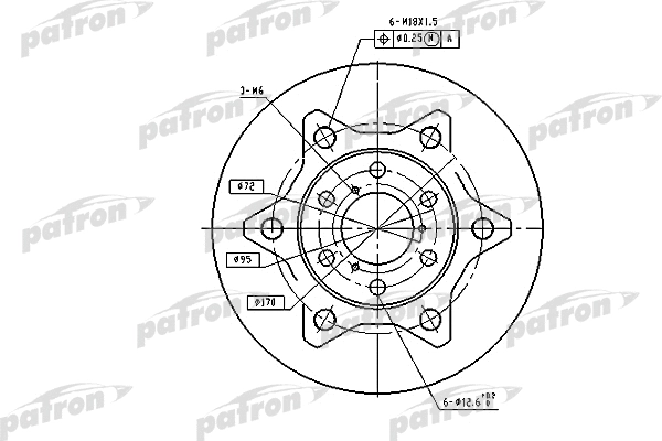 Disque de frein PATRON PBD1758