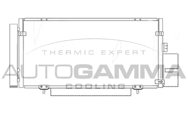 Condenseur, climatisation AUTOGAMMA 105086