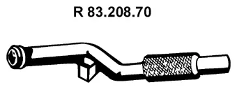 Tuyau d'échappement EBERSPÄCHER 83.208.70