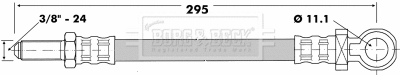 Flexible de frein BORG & BECK BBH6529