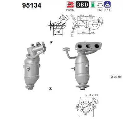 Catalyseur AS 95134