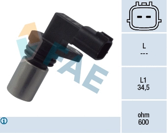 Capteur d'angle, vilebrequin FAE 79091