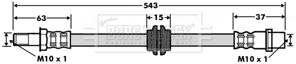 Flexible de frein BORG & BECK BBH7497