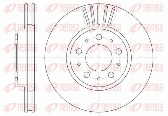 Disque de frein REMSA 6410.10