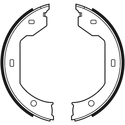 Jeu de mâchoires de frein ABTEX ABS4069
