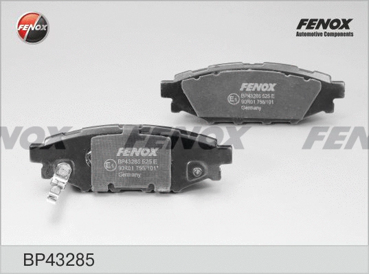 Kit de plaquettes de frein, frein à disque FENOX BP43285