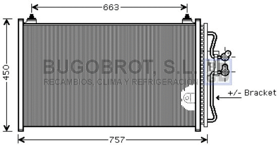 Condenseur, climatisation BUGOBROT 62-FD5347