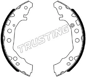 Jeu de mâchoires de frein TRUSTING 115.331
