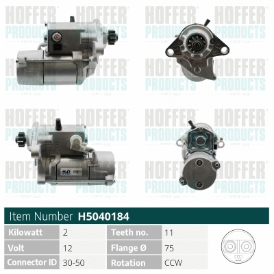 Démarreur HOFFER H5040184