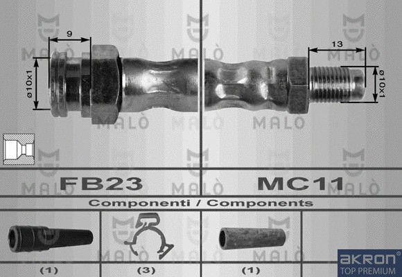 Flexible de frein AKRON-MALÒ 8357