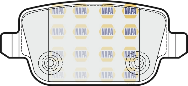 Kit de plaquettes de frein, frein à disque NAPA NBP1442